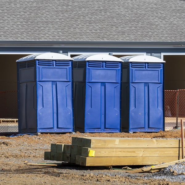 how often are the porta potties cleaned and serviced during a rental period in Altamahaw